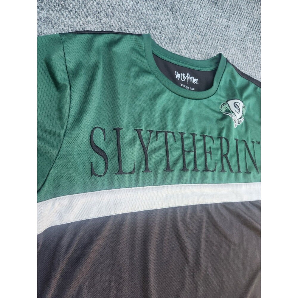 Universal Wizarding World Harry Potter Slytherin Spirit Jersey Shirt Embroidered